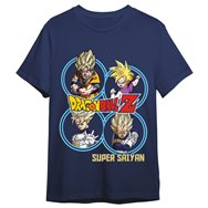 camiseta super saiyans dragon ball z adulto
