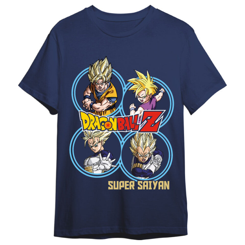 camiseta super saiyans dragon ball z adulto