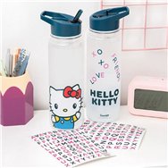 botella con pegatinas hello kitty 650ml