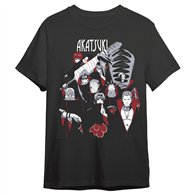camiseta akatsuki naruto shippuden adulto