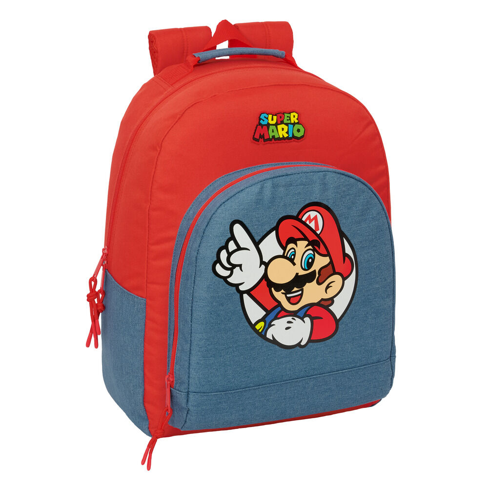 mochila super mario adaptable 42cm