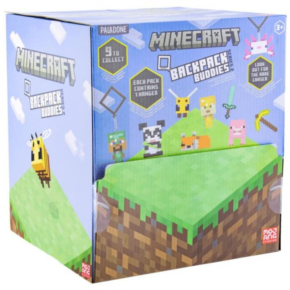 mistery backpack buddies series 2 minecraft surtido