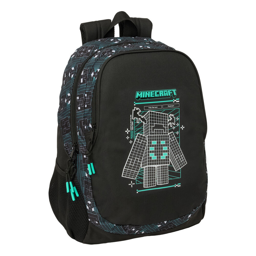 mochila screen minecraft 44cm adaptable