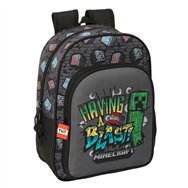 mochila graffiti minecraft 34cm adaptable