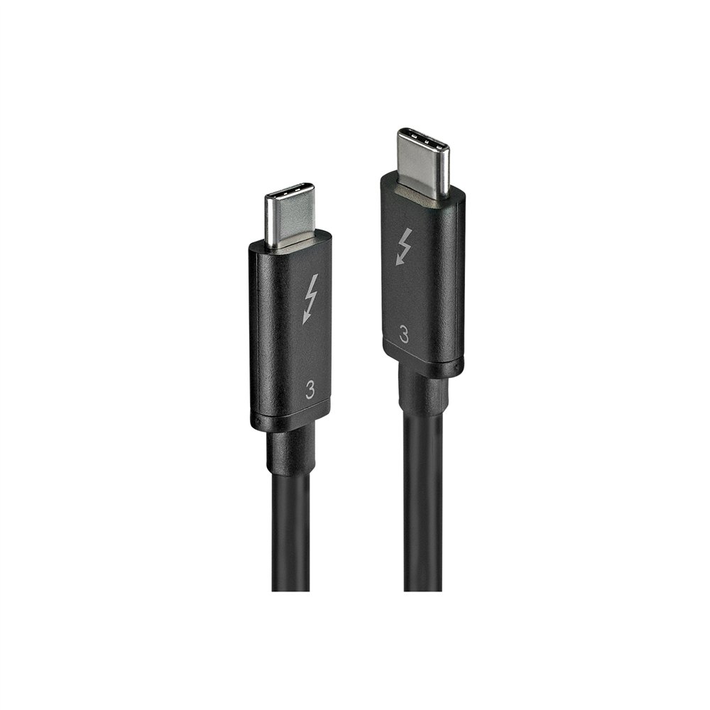 lindy 41555 cable usb 0,5 m usb 3.2 gen 1 (3.1 gen 1) usb c negro