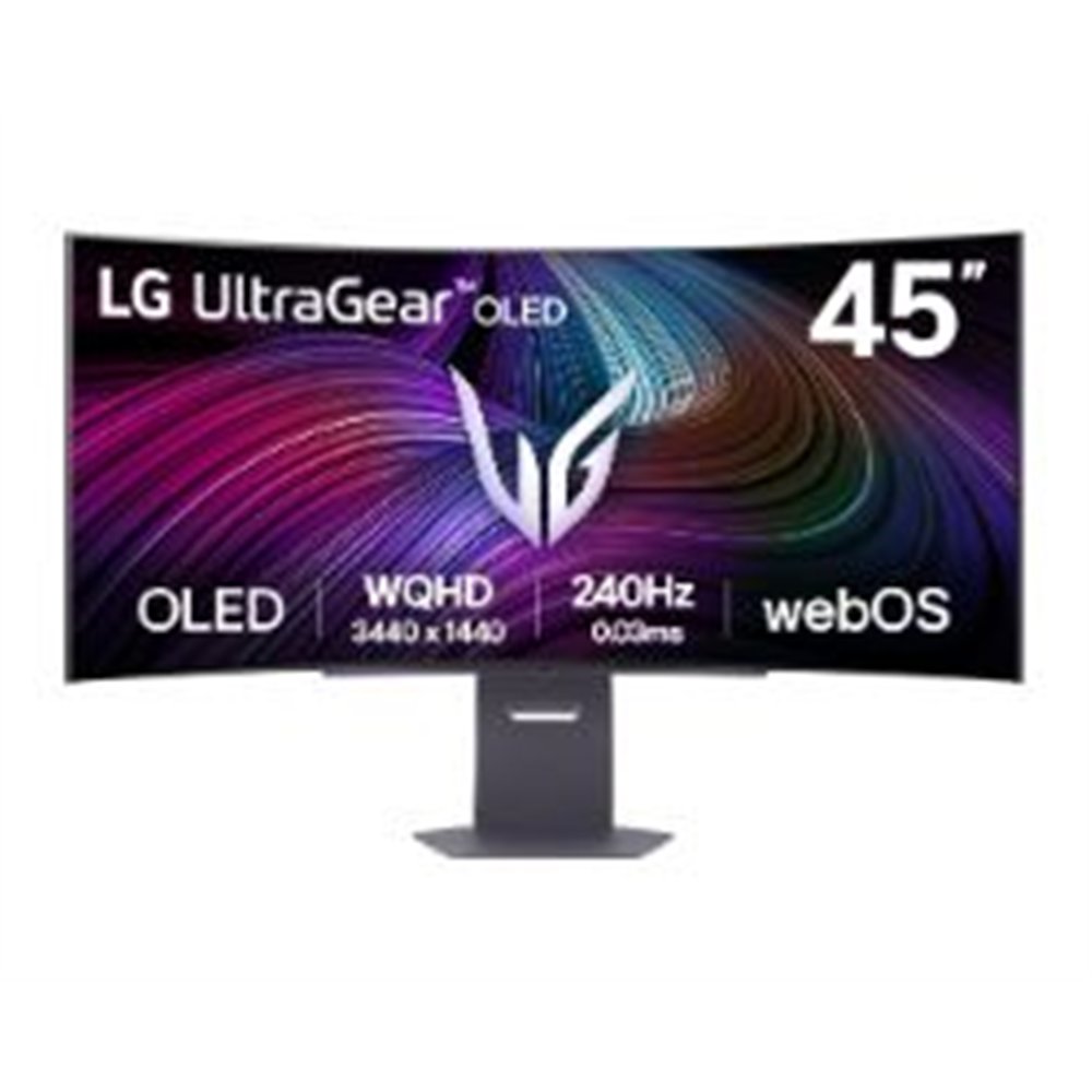 monitor lg oled 45" wqhd curvo negro (45gx90sa-b)