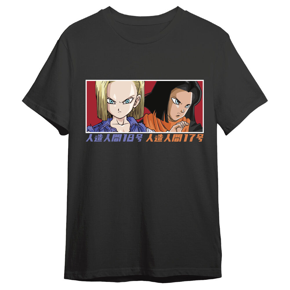 camiseta c18 & c17 dragon ball z adulto