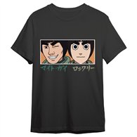camiseta guy sensei & rock lee eyes naruto shippuden adulto