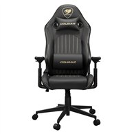 cougar gaming cgr-exp-rob silla para videojuegos de pc asiento acolchado tapizado negro, oro