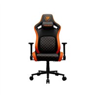 cougar gaming cgr-dfl silla para videojuegos de pc asiento acolchado tapizado negro, naranja