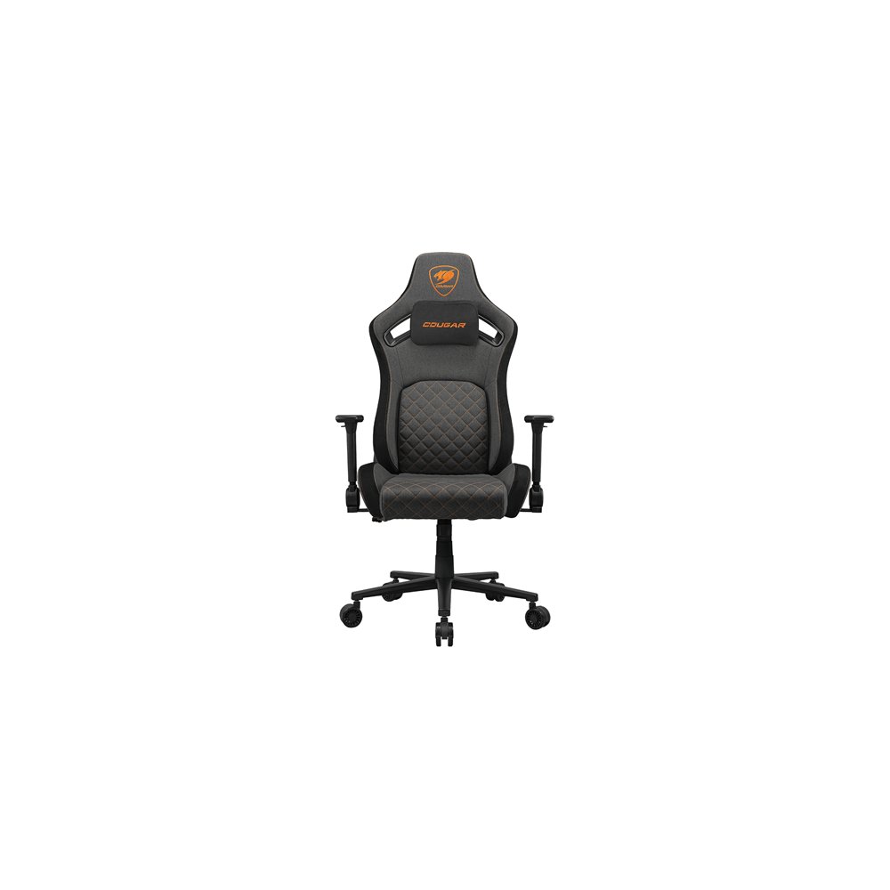 cougar gaming cgr-dff-grb silla para videojuegos de pc asiento acolchado tapizado negro, oro
