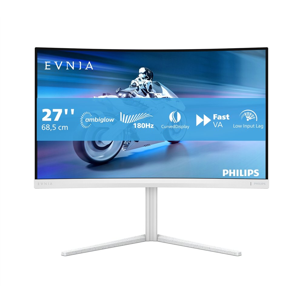 philips evnia 5000 27m2c5201l/00 led display 68,6 cm (27") 1920 x 1080 pixeles full hd lcd blanco