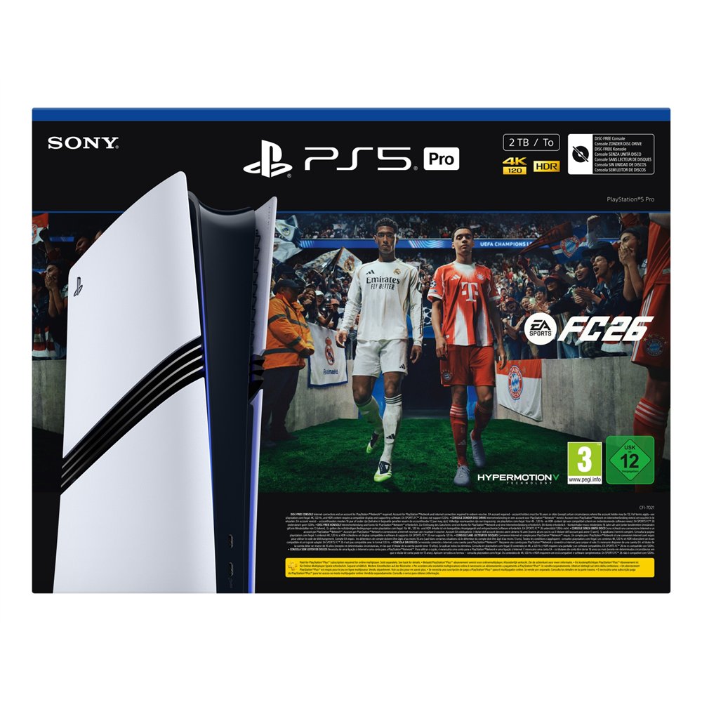 sony pack de consola playstation 5 pro 2 tb con ea sports fc 26