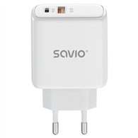 savio la-12 cargador de dispositivo móvil universal blanco corriente alterna carga rápida interior