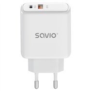 savio la-12 cargador de dispositivo móvil universal blanco corriente alterna carga rápida interior