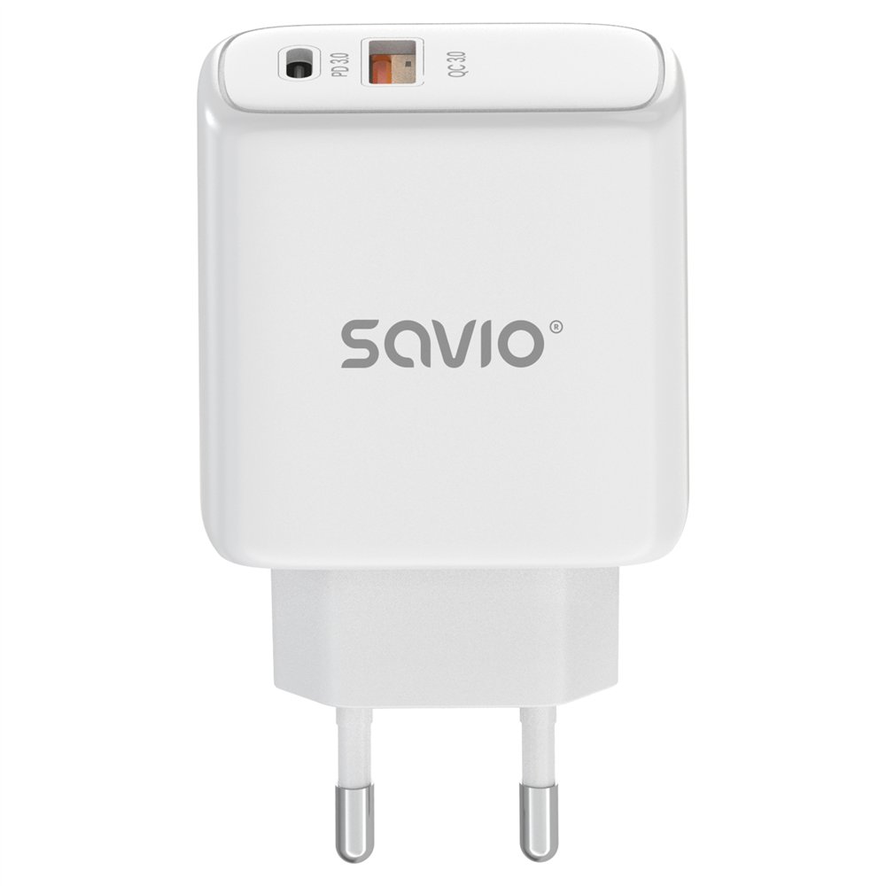 savio la-12 cargador de dispositivo móvil universal blanco corriente alterna carga rápida interior
