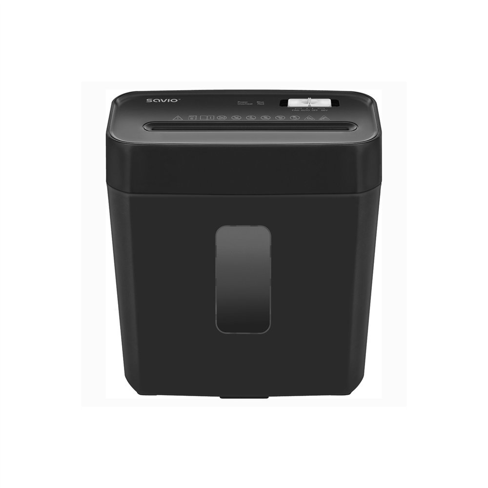 savio nd-01 triturador de papel corte cruzado 72 db negro