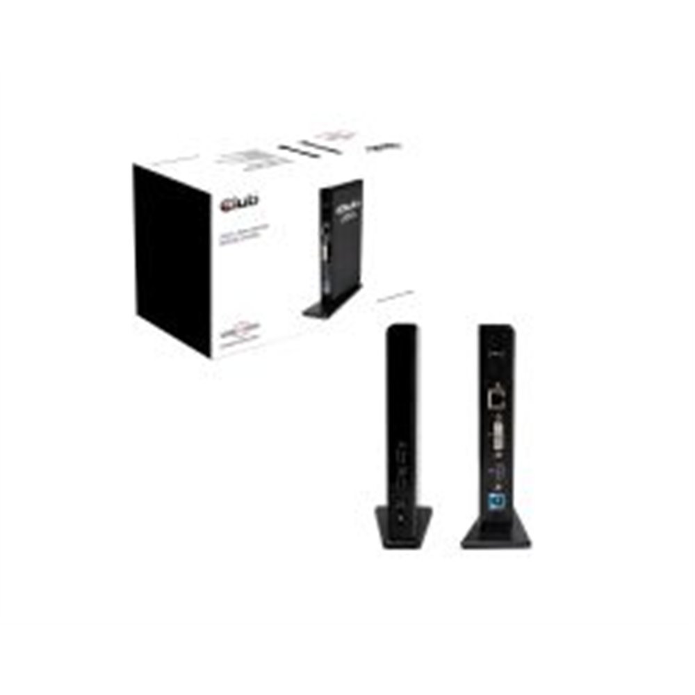 docking club 3d usb-a/hdmi/dvi/rj45 negro (csv-3242hd)