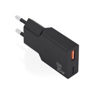 cargador pared aisens gan 30w usb-a/c negro (a110-1005)