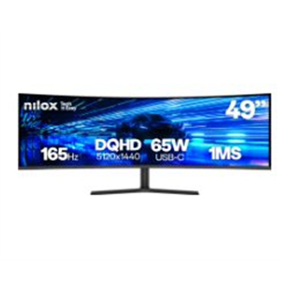 monitor nilox 49" 165hz va dual qhd curvo (nxm49crvdc2)