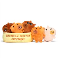 set peluches capybaras emotional support