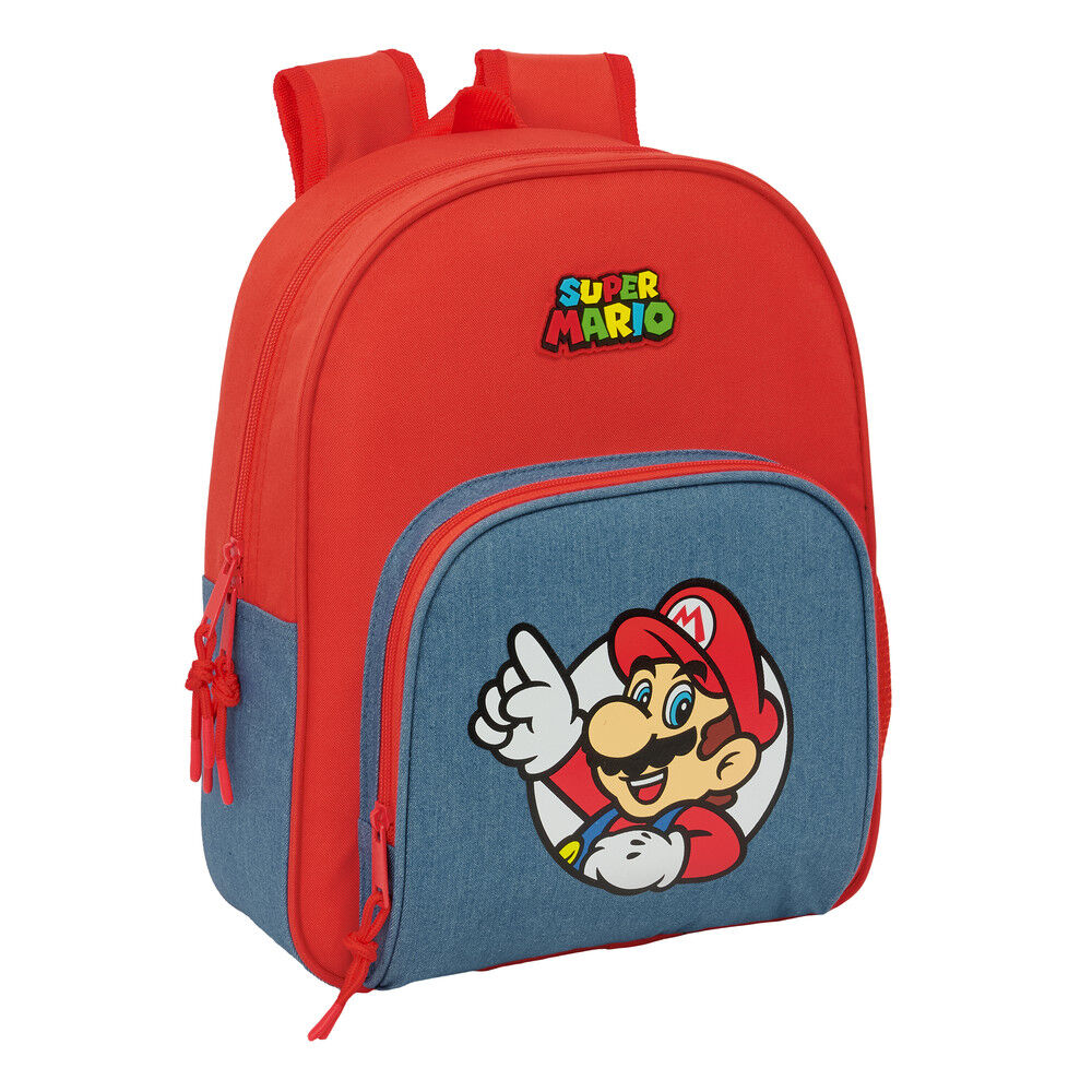 mochila super mario adaptable 34cm