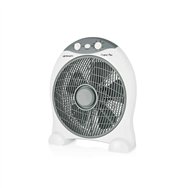 ventilador de suelo orbegozo box fan bf 1030 45w aspas 30cm 3 velocidades seguridad antivuelco blanco 17426