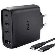 cargador trust maxo 3xusb-c 1xusb-a 65w + cable usb-c 2m black