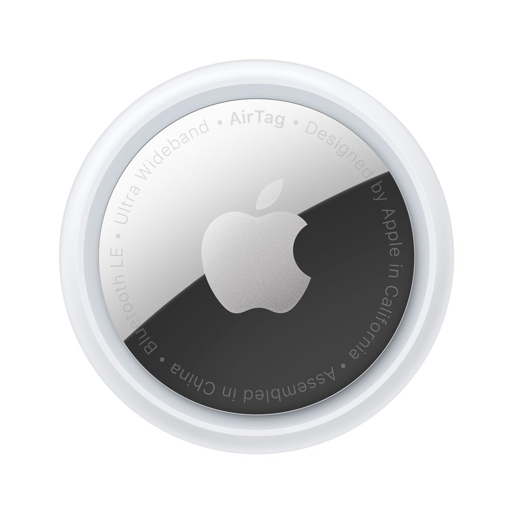 apple airtag elemento buscador plata, blanco
