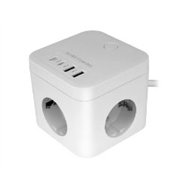 cargador mars gaming multifunción 1.8m blanco(mdcube35w