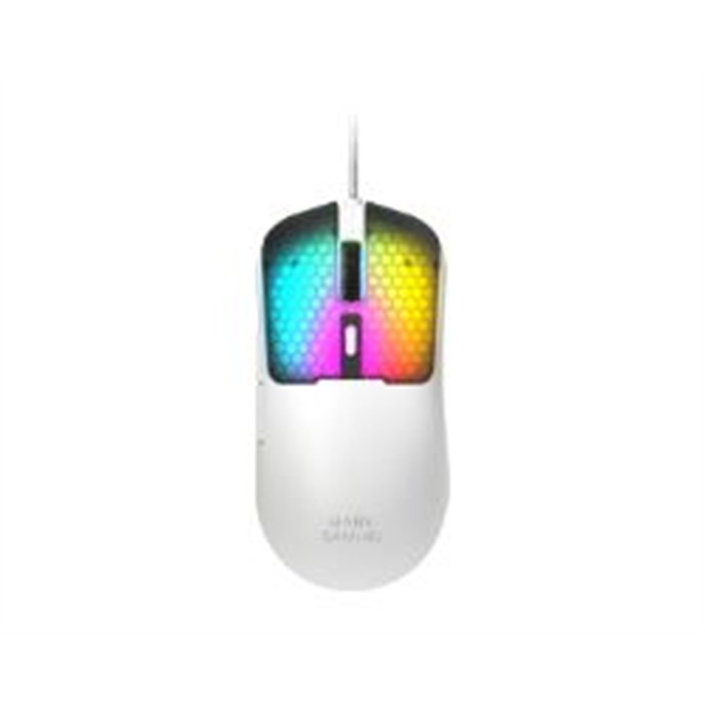 ratón mars gaming usb-a/c rgb blanco (mmviperw)