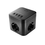 cargador mars gaming multifunción 1.8m negro (mdcube35)