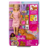 muñeca y cachorros barbie