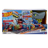 tunel de lavado con tiburón hot wheels city