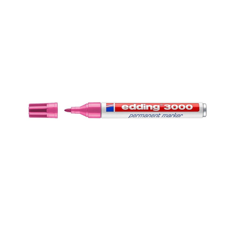 edding 3000 marcador permanente punta redonda rosa 10 pieza(s)