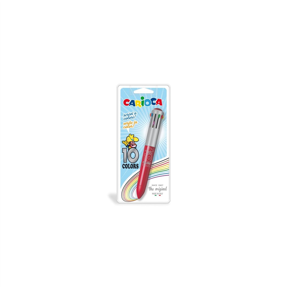 carioca 41501 bolígrafo negro, azul, verde, naranja, rosa, rojo, violeta, amarillo bolígrafo multifunción 1 pieza(s)