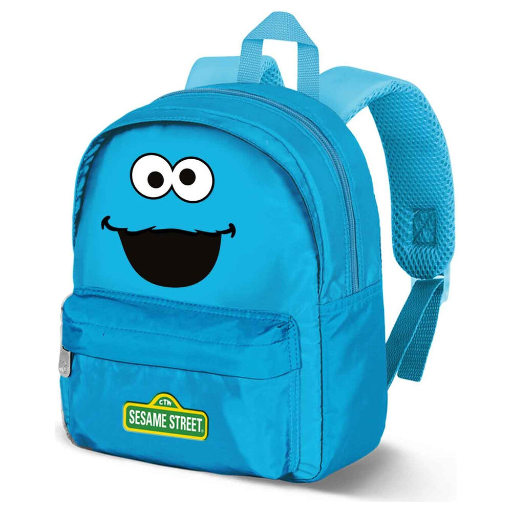 mochila monstruo de las galletas barrio sesamo 27cm