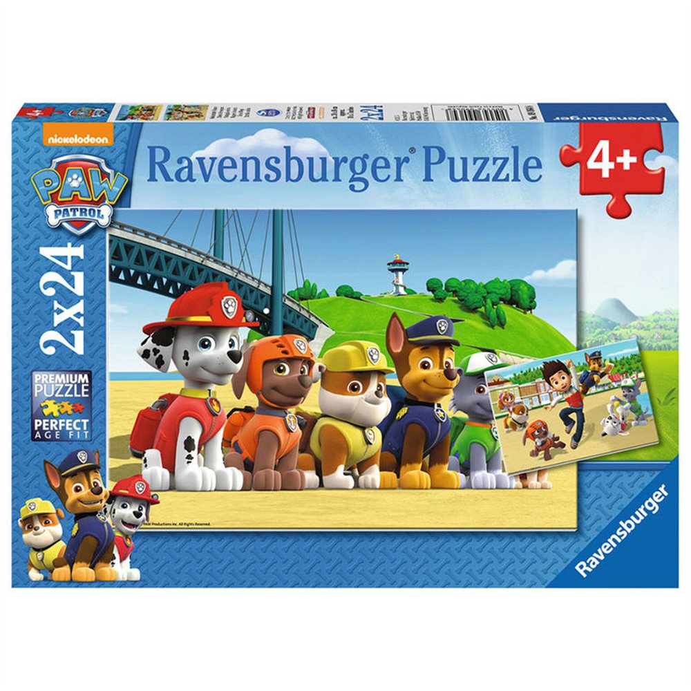 puzzle patrulla canina paw patrol beach 2x24pz