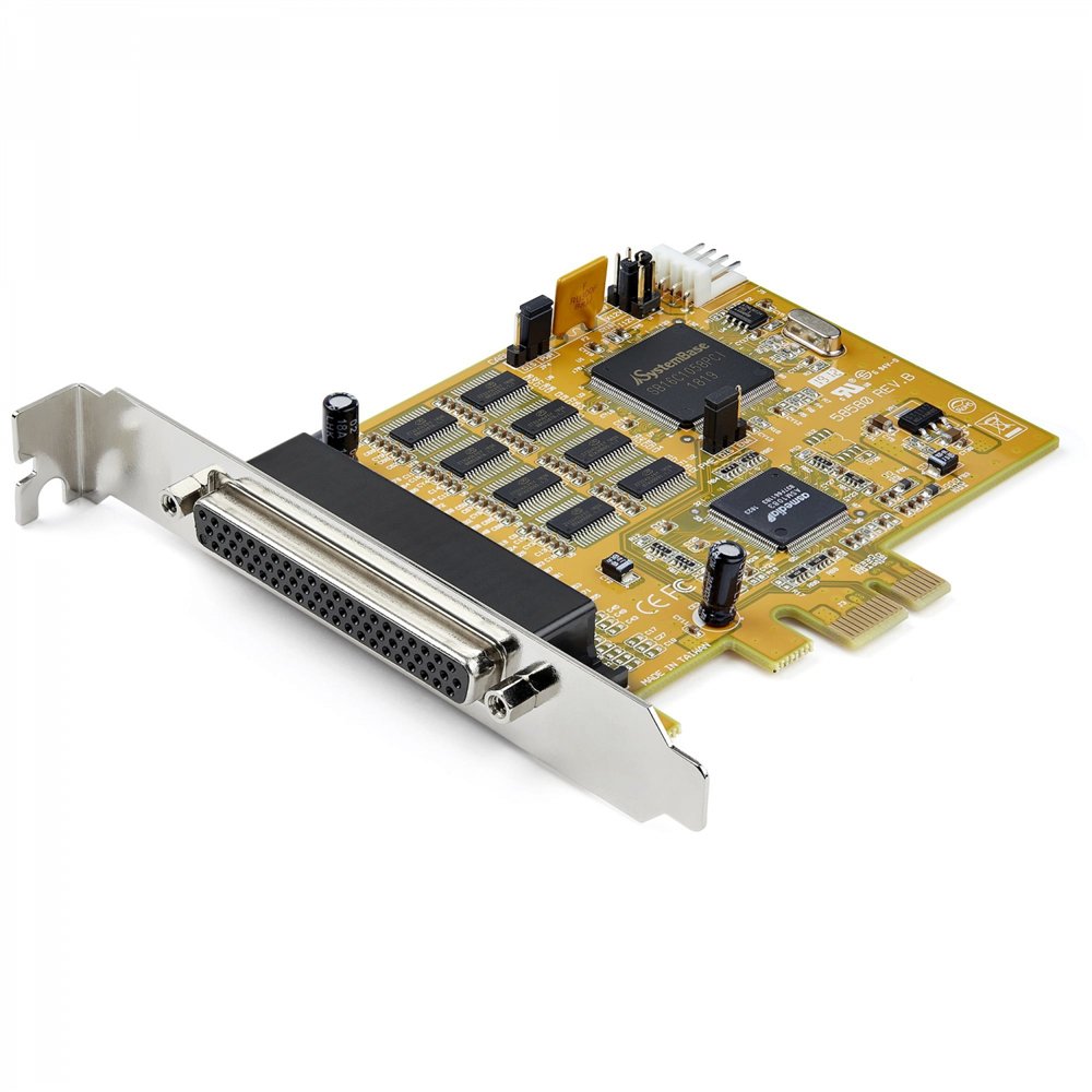 startech.com tarjeta adaptadora pci express serie de 8 puertos rs232 - tarjeta serial pcie - db9 uart 16c1050 - tarjeta de expan