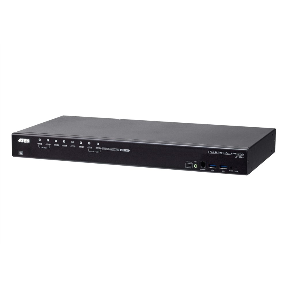 aten switch kvm usb 3.0 4k displayport de 8 puertos