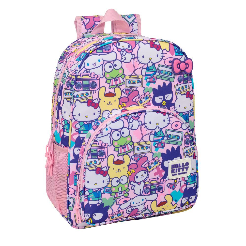 mochila hello kitty & friends 42cm adaptable