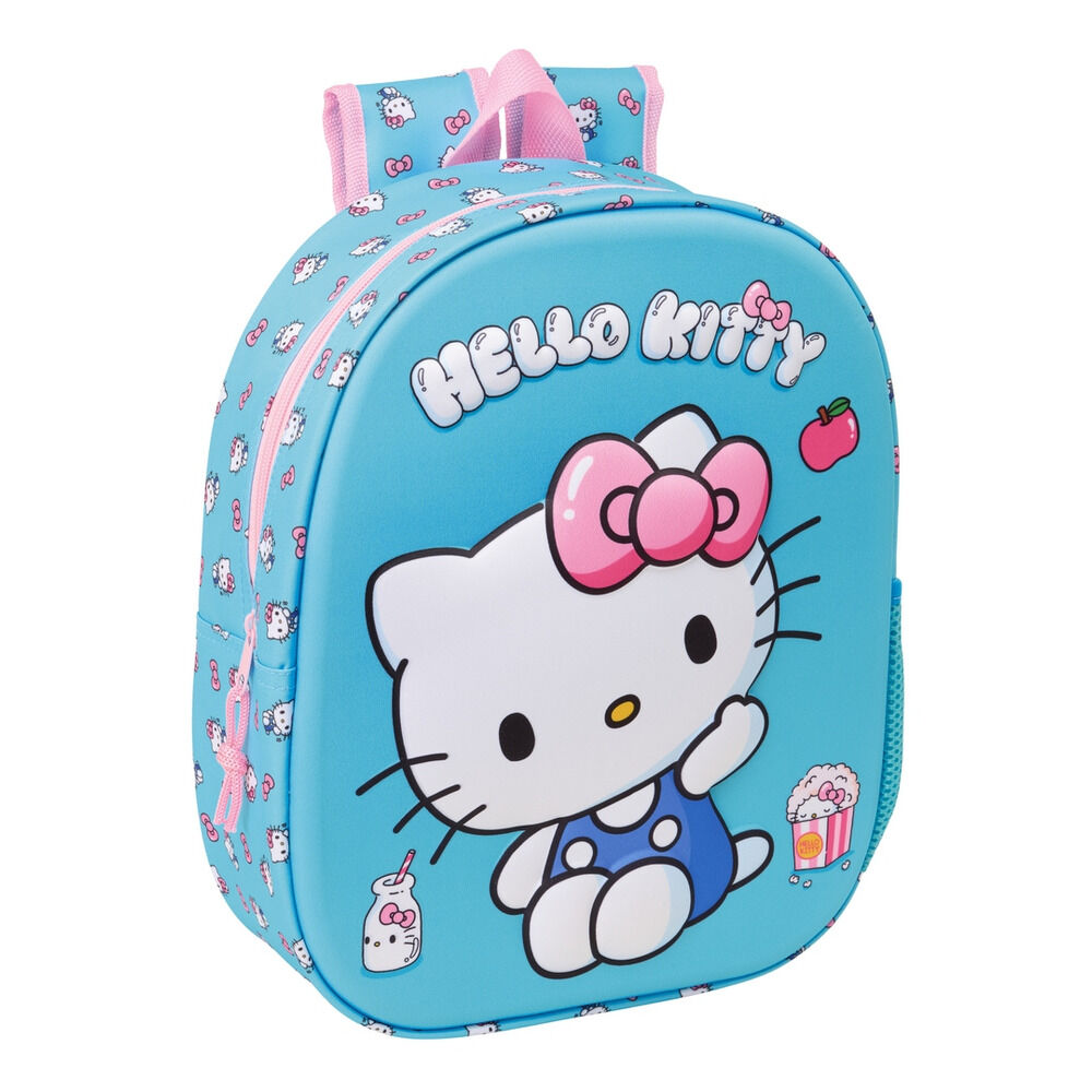 mochila 3d hello kitty 33cm