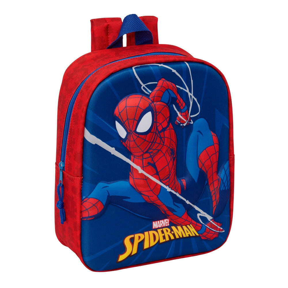 mochila 3d spiderman marvel 27cm