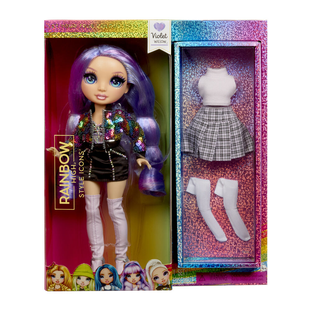 muñeca violet style icons fashion dolls rainbow high
