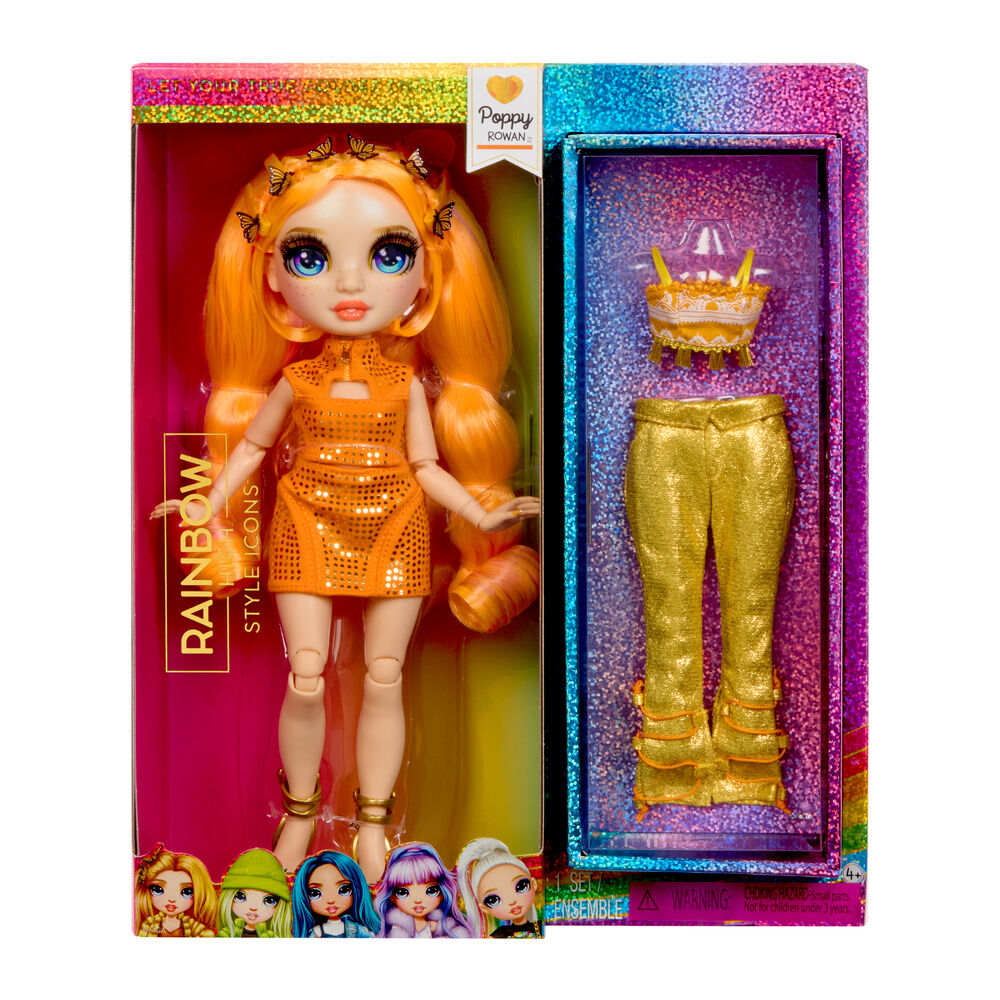 muñeca poppy style icons fashion dolls rainbow high