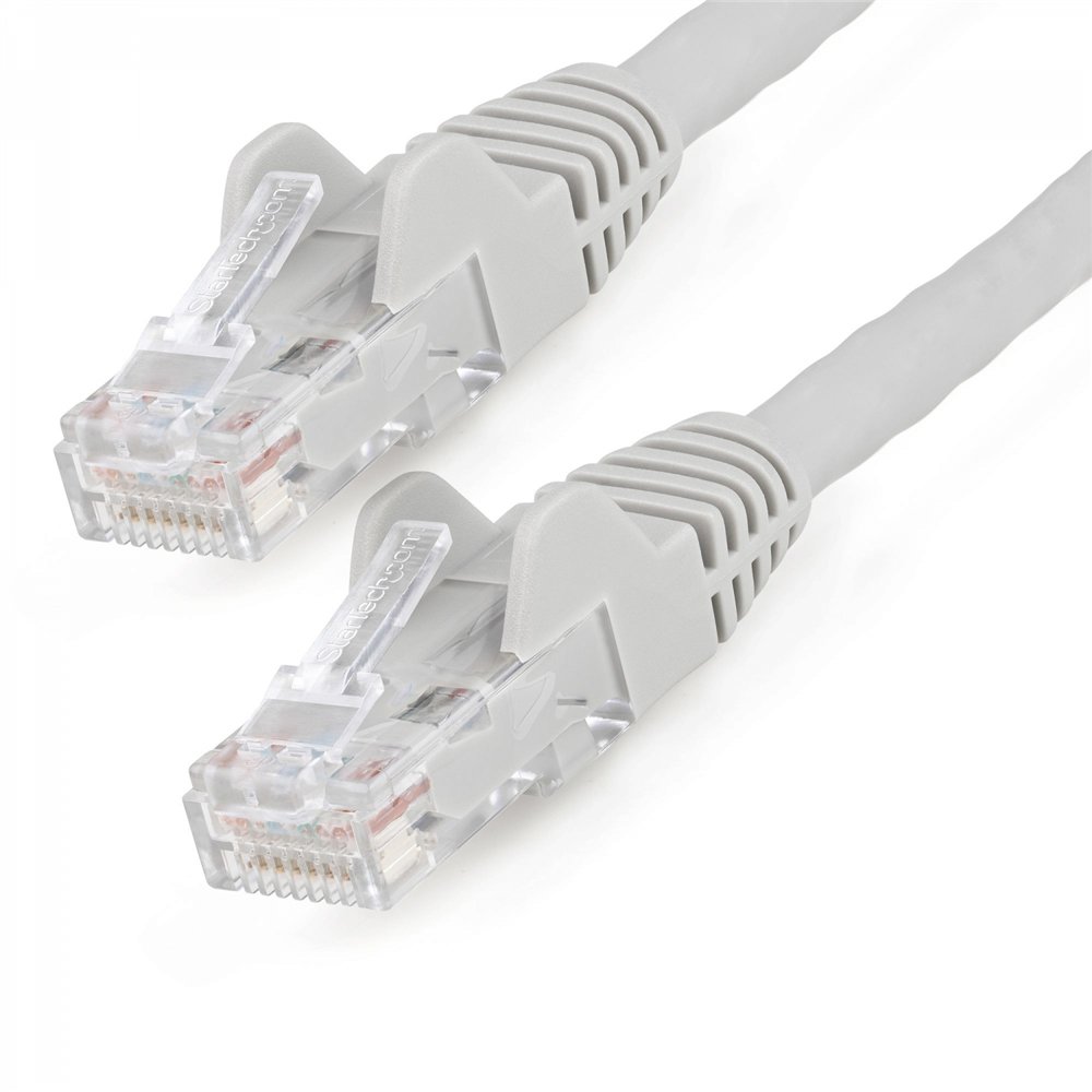 startech.com n6lpatch15mgr cable de red gris 15 m cat6 u/utp (utp)