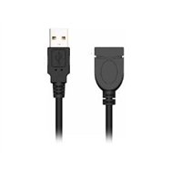 cable nilox usb-a/m a usb-a/h 1.8m negro (nxusb2-m/f-2)