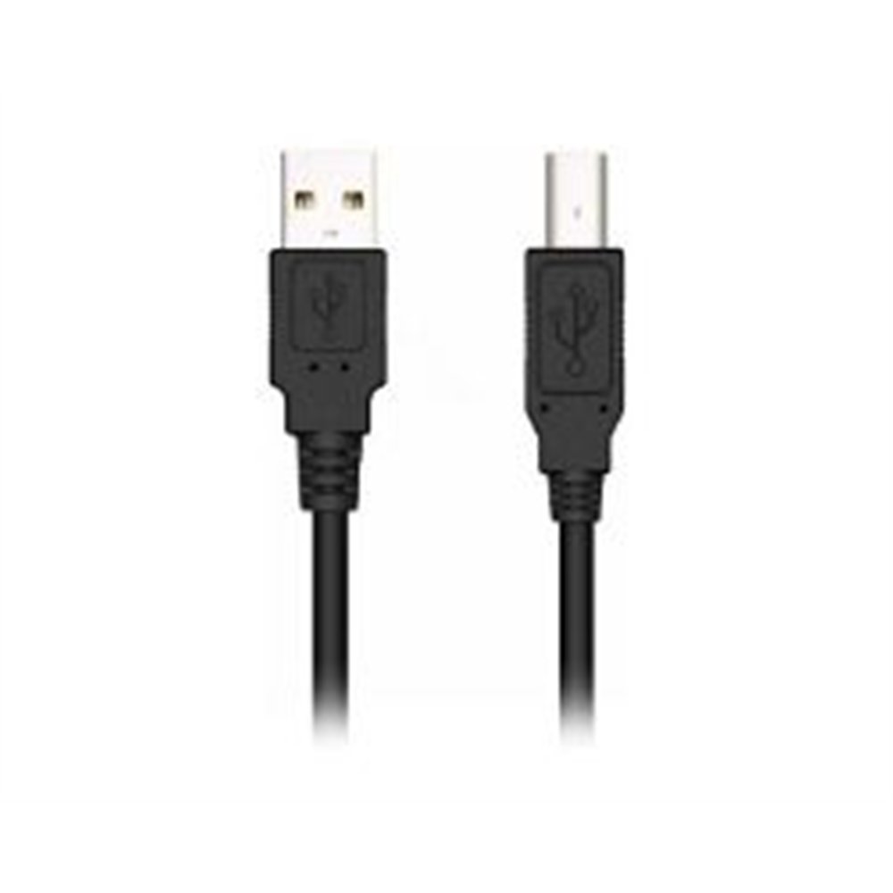 cable nilox usb-a/m a usb-b/m 3m negro (nxusb2-ab-3)