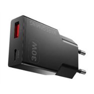 cargador pared mars gaming 30w usb-a/c negro (mdgan30)
