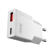 cargador pared mars gaming 30w usb-a/c blanco(mdgan30w)